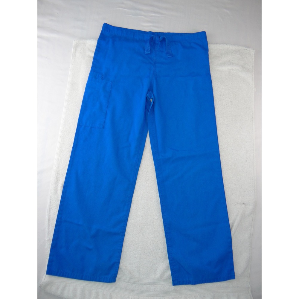 Cherokee Workwear Royal Blue Scrub Pants XS Drawstring Cargo‎ Medical Uniform